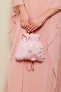 Bolsa Flores rosa