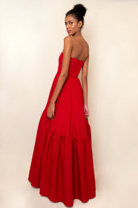 Vestido Domênica vermelho