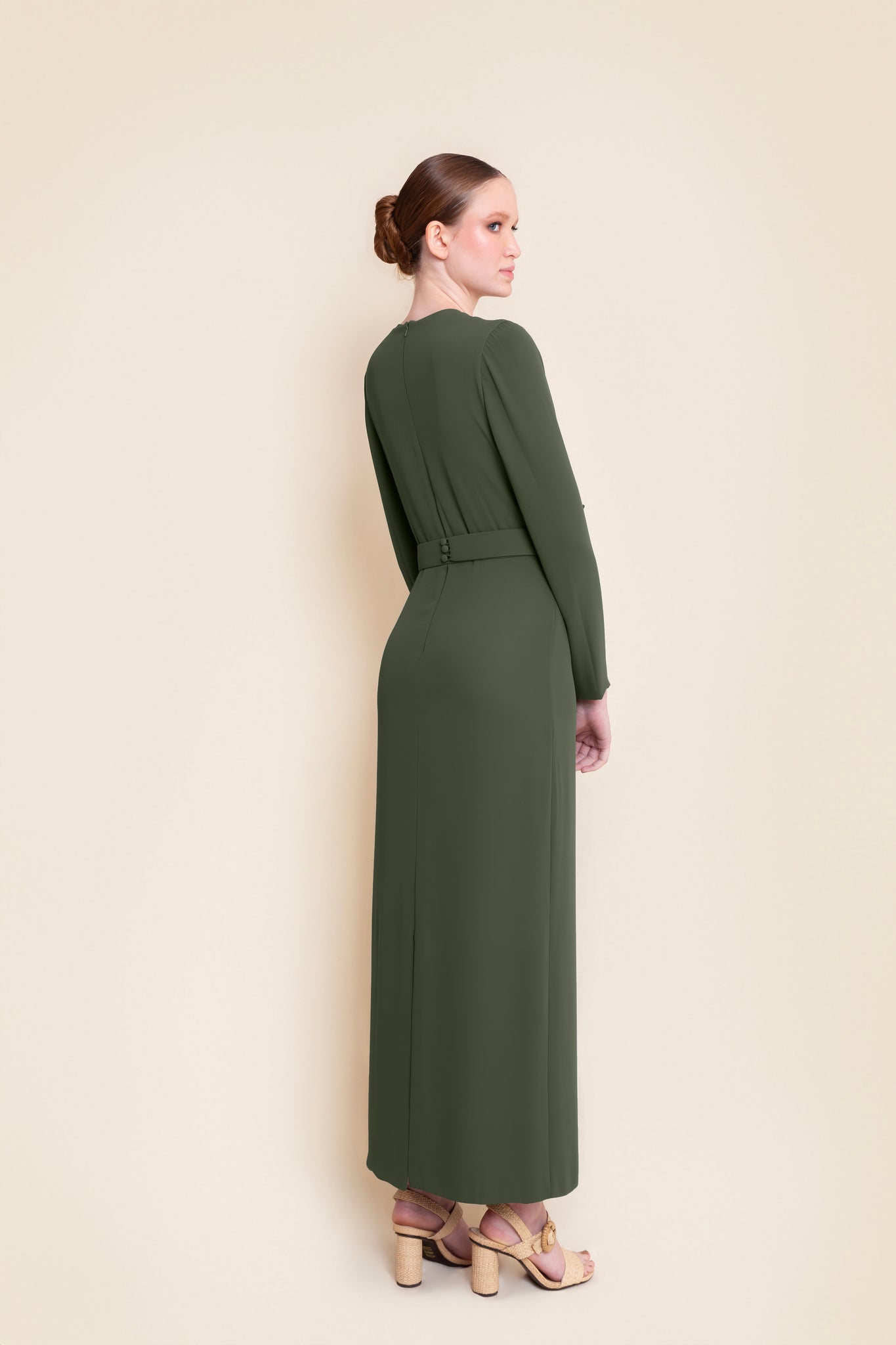 Vestido Lilla verde exército