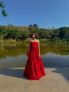 Vestido Domênica vermelho