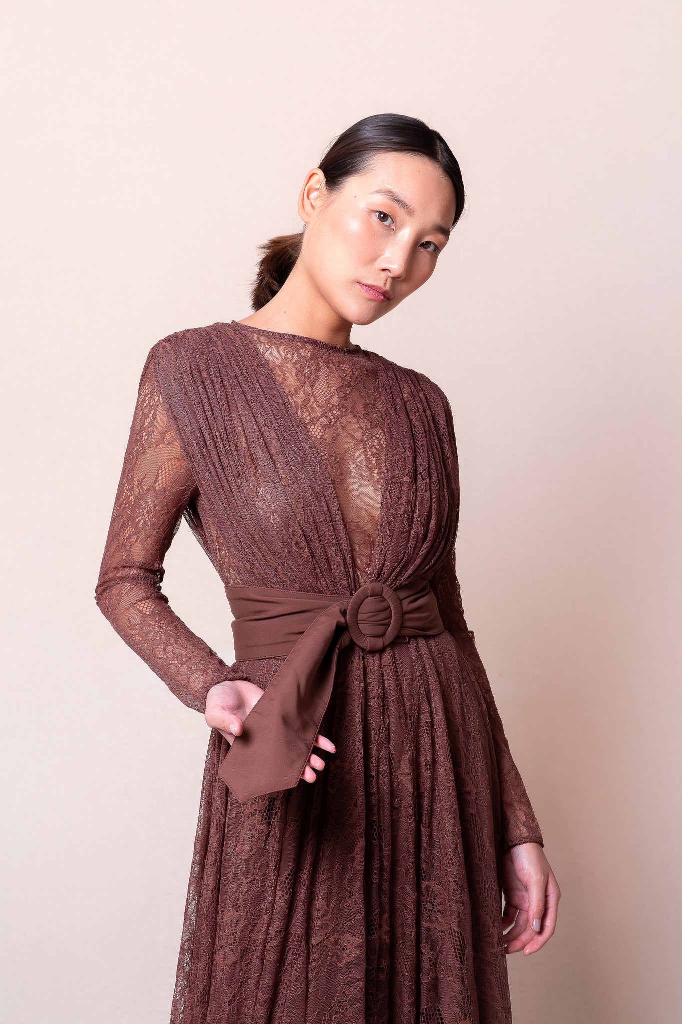 candy brown dress NSH Candy Set Brown Moda Natty