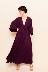 Vestido Maite beringela