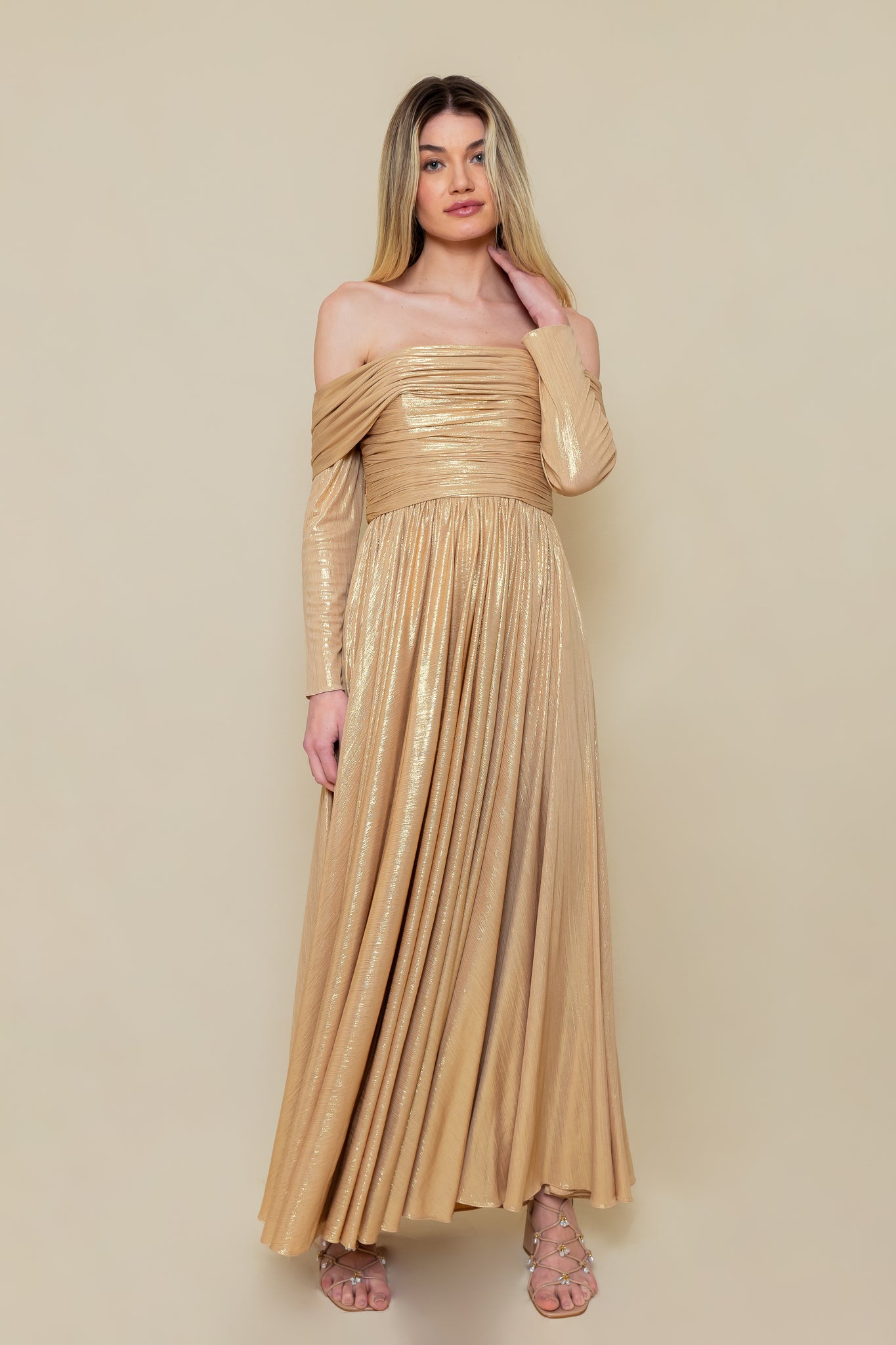Vestido Gioia Dourado