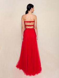 Vestido Esmeralda vermelho